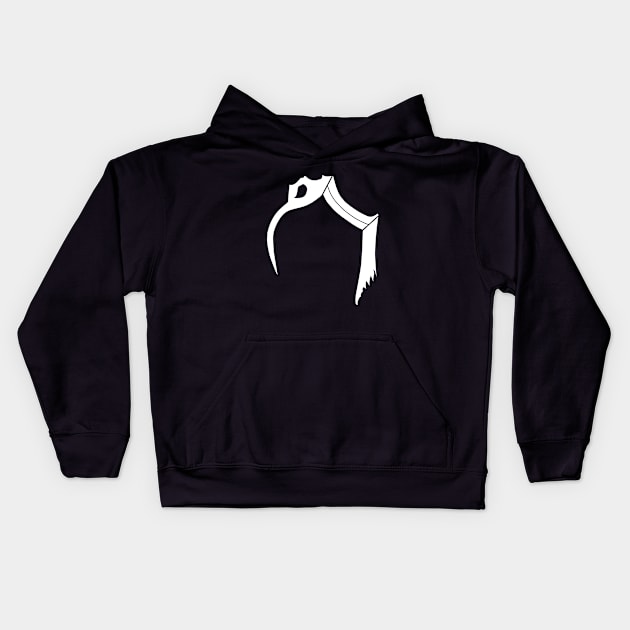 Ambiguous Snake-Blade Compound Shape Kids Hoodie by Living Emblem